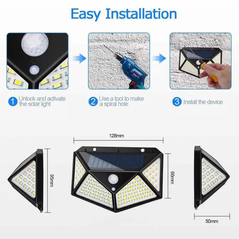 Luminária Solar: Ilumine Instantaneamente com Apenas um Passo!